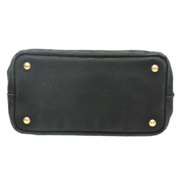 Prada 1 Bg439 Tote Bag Canapa Mini Black