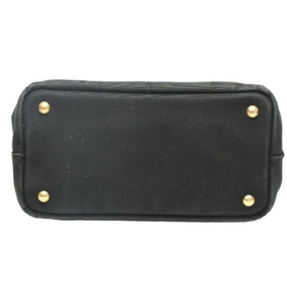 Prada 1 Bg439 Tote Bag Canapa Mini Black