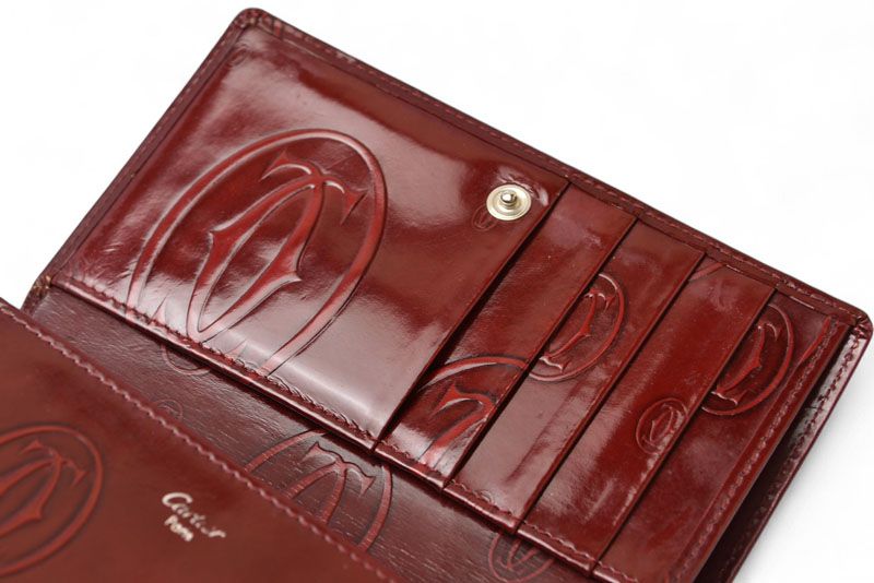 Cartier Wallet Cartier Foldover Wallet Happy Birthday Bordeaux
