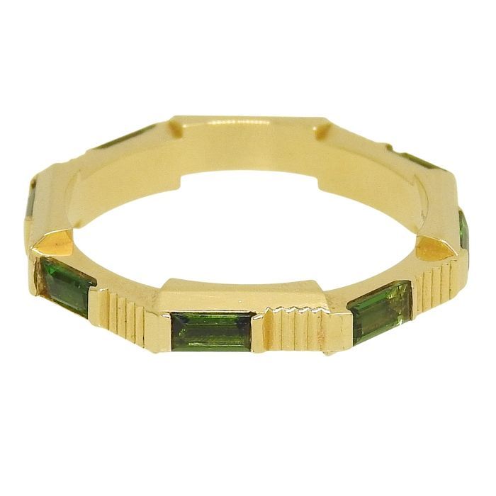 Gucci Link To Love Tourmaline Ring 18K Yellow Gold 750 Yellow Gold Tourmaline