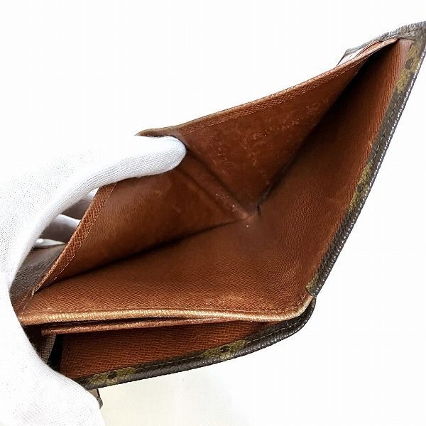 Louis Vuitton Monogram Porte Monebier M61660 W Hook Wallet Trifold Wallet Unisex