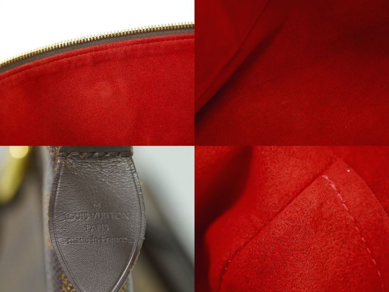 Authentic Louis Vuitton LV Saleya MM Damier Ebène Tote Handbag Brown N51182