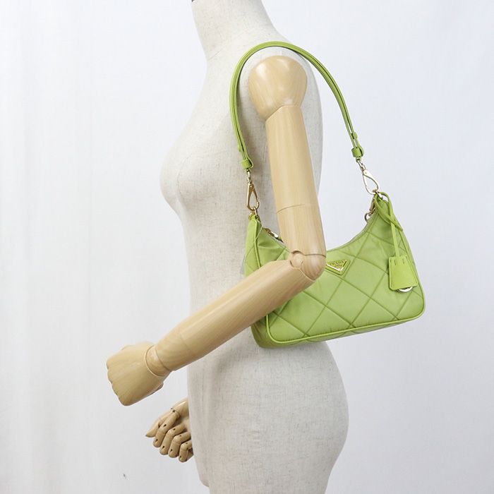 Prada Mini Bag Re-edition 1995 1bc204 2AOS F0v96 Shoulder Bag Nylon Leather