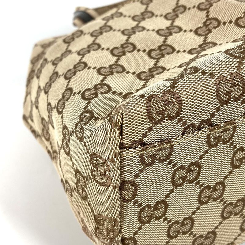 Gucci Handbag GG Logo 002-1080 GG Canvas/leather Beige