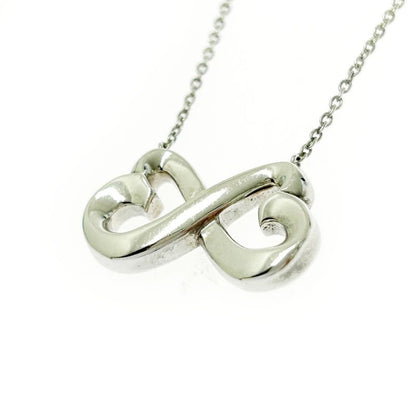 Tiffany & Co Silver Double Loving Heart Necklace 4.4g 925 Engraved 460479