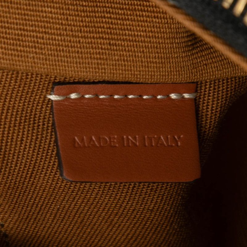 Celine Triomphe Mini Handbag Shoulder Bag Brown PVC Leather Women Celine