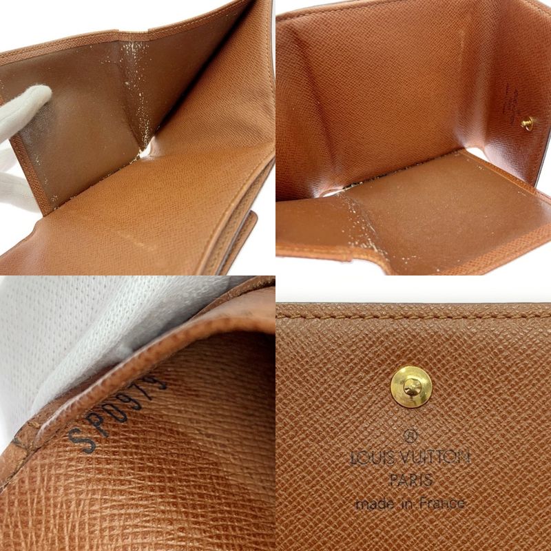 Louis Vuitton M61654 Monogram PVC Portefeuille Elise Brown 403868 Bifold