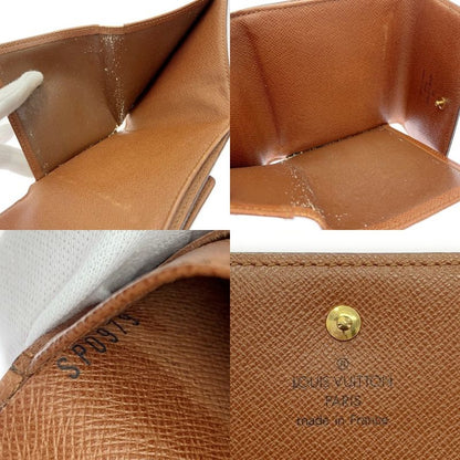 Louis Vuitton M61654 Monogram PVC Portefeuille Elise Brown 403868 Bifold