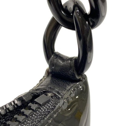 Chanel Shoulder Bag Window Line Clear X Black Plastic Chain Shoulder
