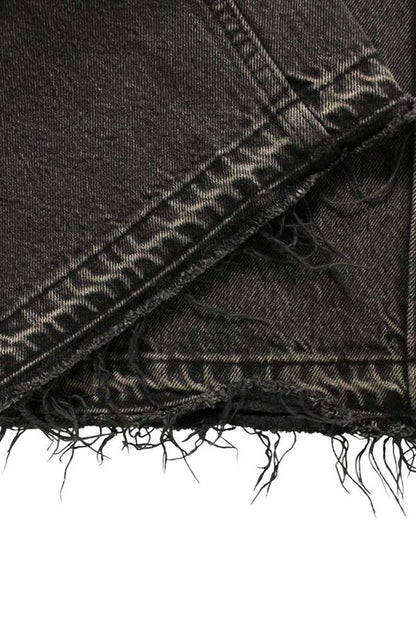 Celine 2n932947f Cut Off Charcoal Wash Denim Pants Men's 32