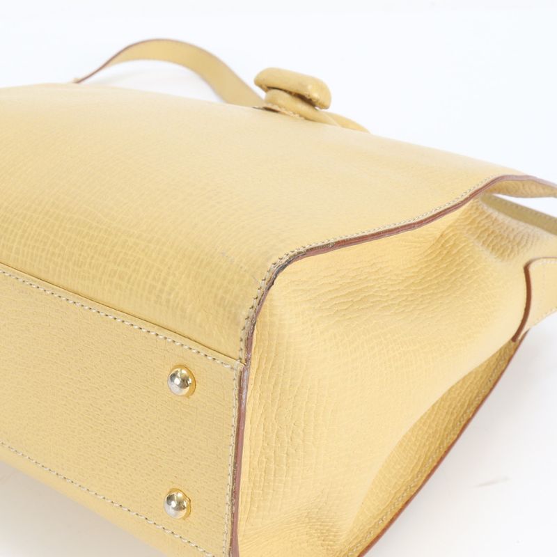 Vintage Loewe Leather Shoulder Bag Crossbody Gold Hardware Hand Tote Women's