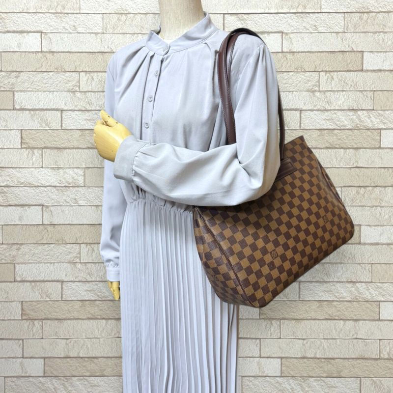 Louis Vuitton Paris Ori PM Damier Tote Bag Damier Canvas N51123 Brown Women