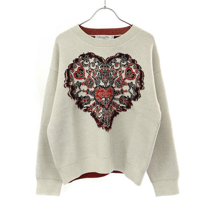 Christian Dior 2023 Cruise Collection Heart Bandana Knit Sweater 314s55am012