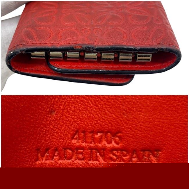 Loewe 6ribbon Key Case Red Repeat Anagram 160.17.010