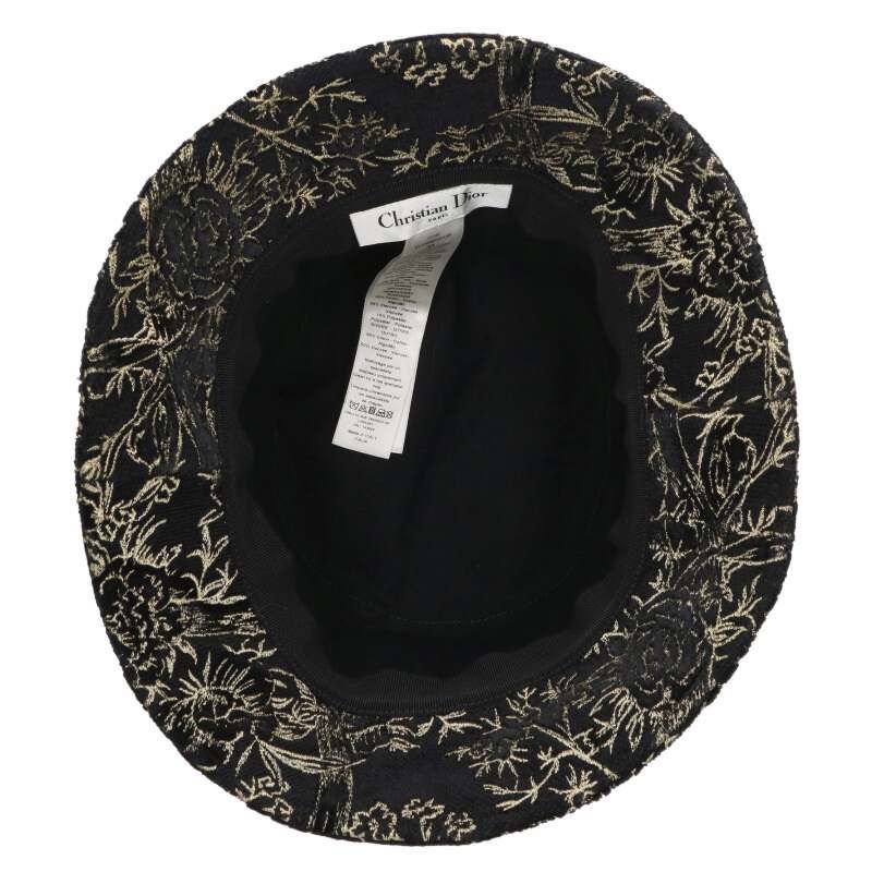 Christian Dior 31jar923x134 Logo Embroidered Jacquard Bucket Hat Women's 59