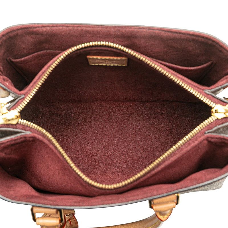 Louis Vuitton Monogram Soufflot BB Handbag Shoulder Bag 2WAY M44815 Brown PVC