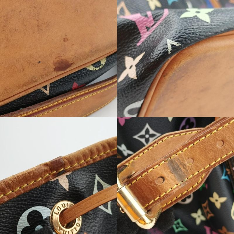 Louis Vuitton Petit Noe Noir Black Monogram Multicolor M42230ca4089