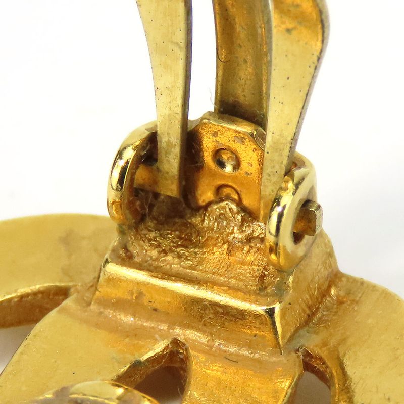 Chanel Earring Coco Mark Metal Gold Accessories 99P Plated Ladies Women Chanel