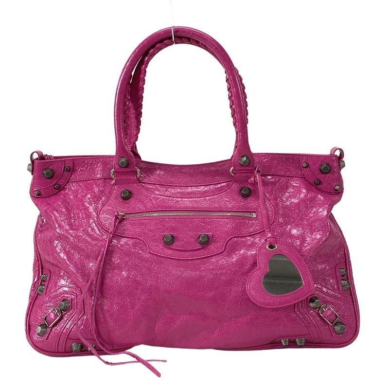 Balenciaga Handbag Neo Kagol 792896 Pink Leather