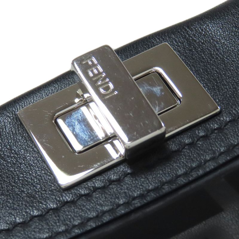 Fendi Peekaboo Mini 2-way Handbag Vinyl Calf Women