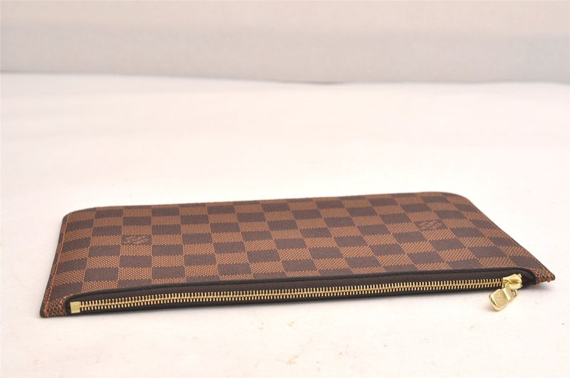 Louis Vuitton Damier Neverfull Pouch Wallet Clutch Bag LV 3392n