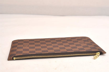 Louis Vuitton Damier Neverfull Pouch Wallet Clutch Bag LV 3392n