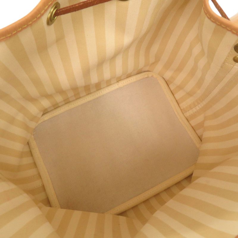 Louis Vuitton Petit Noe Monogram Rayures M40564 Beige Brown Shoulder Bag LV