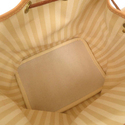 Louis Vuitton Petit Noe Monogram Rayures M40564 Beige Brown Shoulder Bag LV