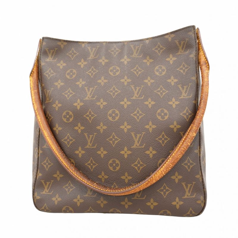Louis Vuitton Shoulder Bag Monogram Looping GM M51145 Brown Ladies