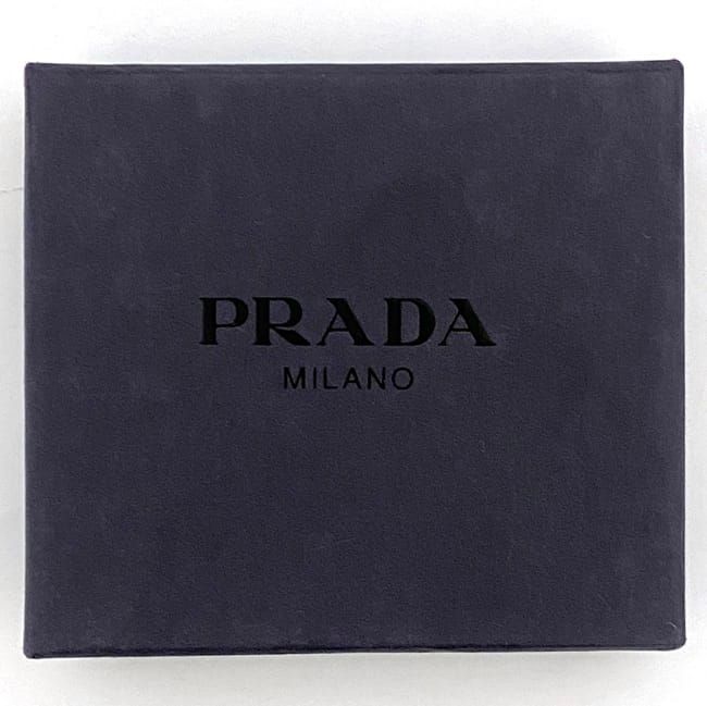 Prada Key Ring Black Silver Excellent Condition Metal Preowned M715