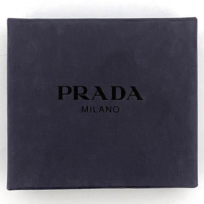 Prada Key Ring Black Silver Excellent Condition Metal Preowned M715