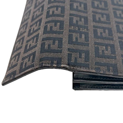 Fendi Foldable Long Wallet Brown Zucchino 8m0025 Wallet