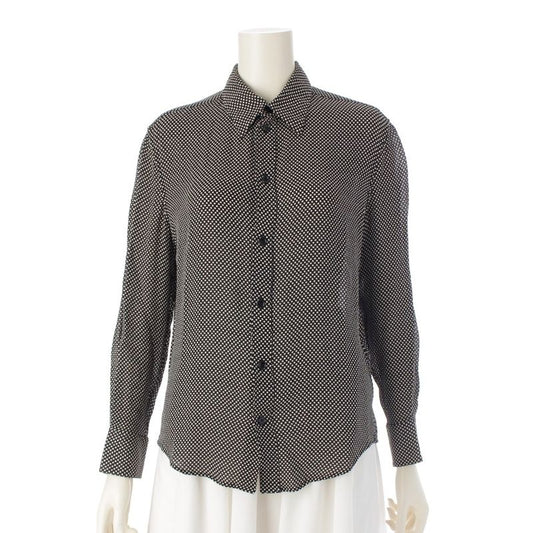 Celine Dotted Viscose Long Sleeved Shirt 20zx4178d Black