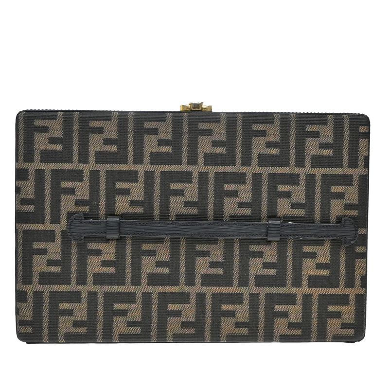 Fendi Handbag Logo Zucca Pattern Clutch Bag 70ka700