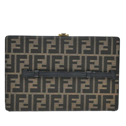 Fendi Handbag Logo Zucca Pattern Clutch Bag 70ka700