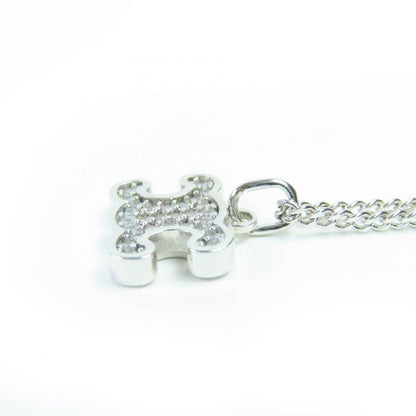 Celine Triomphe Rhinestone Necklace With Silver Accessories With Box And