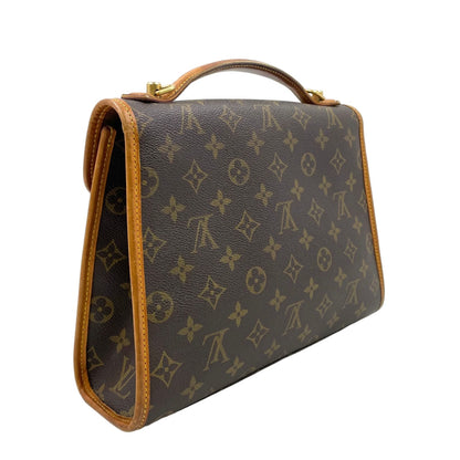 Louis Vuitton Bel Air Monogram Leather Brown Handbag Gold — view 2