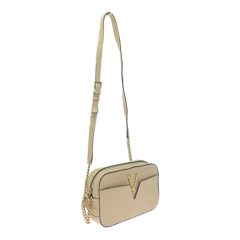 Versace Leather Virtus Chain Shoulder Bag Beige 412403 Shoulder Bag
