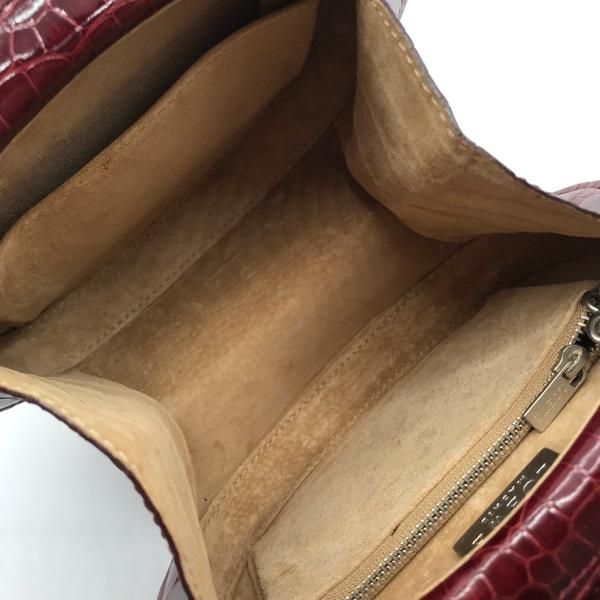 Loewe Leather Croco 2-Way Hand Bag