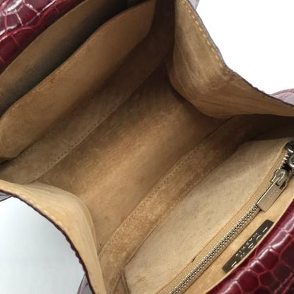 Loewe Leather Croco 2-Way Hand Bag
