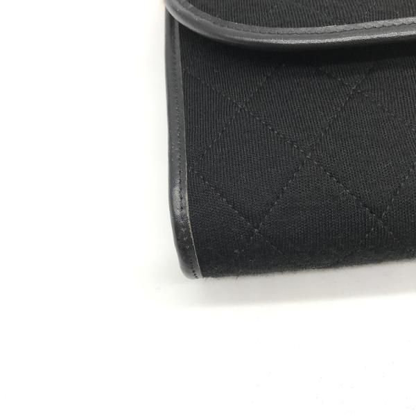 Chanel CC Logo Mini Quilted Pushlock Cotton Jersey Chain Shoulder Bag
