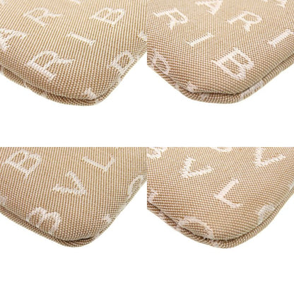 Bulgari Gcegea Logomania 22588 Leather Canvas Beige Brown Shoulder Bag 0068