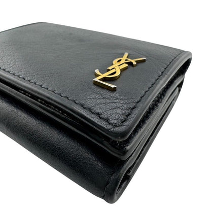 Saint Laurent Paris Tgn637420 YSL Logo Compact Wallet Trifold Wallet Branded
