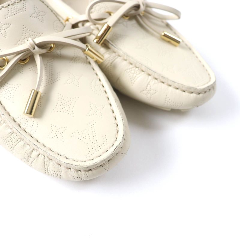 Louis Vuitton 2023 1achau Gloria Line Monogram Perforated Ribbon Design Leather