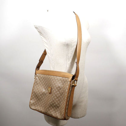 Celine Macadam PVC Beige Women's Shoulder Bag