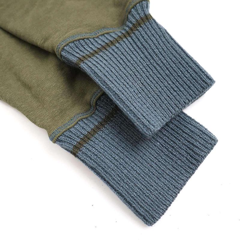 Loewe Anagram Embroidered Ribbed Knit Sweatshirt Hoodie S359341xaq Khaki S