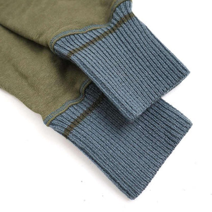 Loewe Anagram Embroidered Ribbed Knit Sweatshirt Hoodie S359341xaq Khaki S