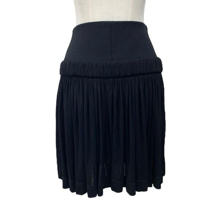 Louis Vuitton Bottoms Black Gold XXL Zipper High Waist Skirt Mini Logo