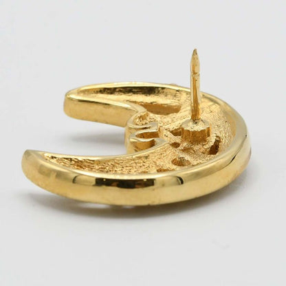 Christian DIOR Brooch Moon Rhinestones Approx 9.8g Accessories With Box H10469-2