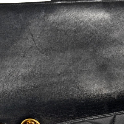 Chanel Matelasse Chain Shoulder Bag Lambskin Black Gold Hardware No 4 Unit Coco